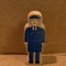 BRIO BRAND ENGINEER CONDUCTOR FIGURE - Thomas  Friends Wooden Railway