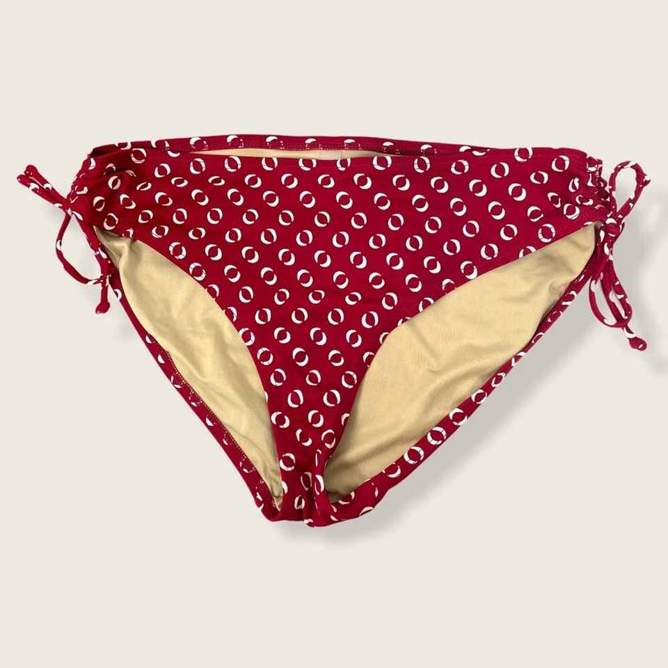 Victoria’s Secret Bikini Traje de Baño Mujer Parte Inferior Grande Top 34A Rojo Estampado Foto 4 de 4