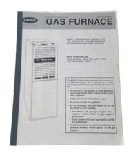 Carrier Gas Furnace Manual FOR Models 58TUA, 58TMA