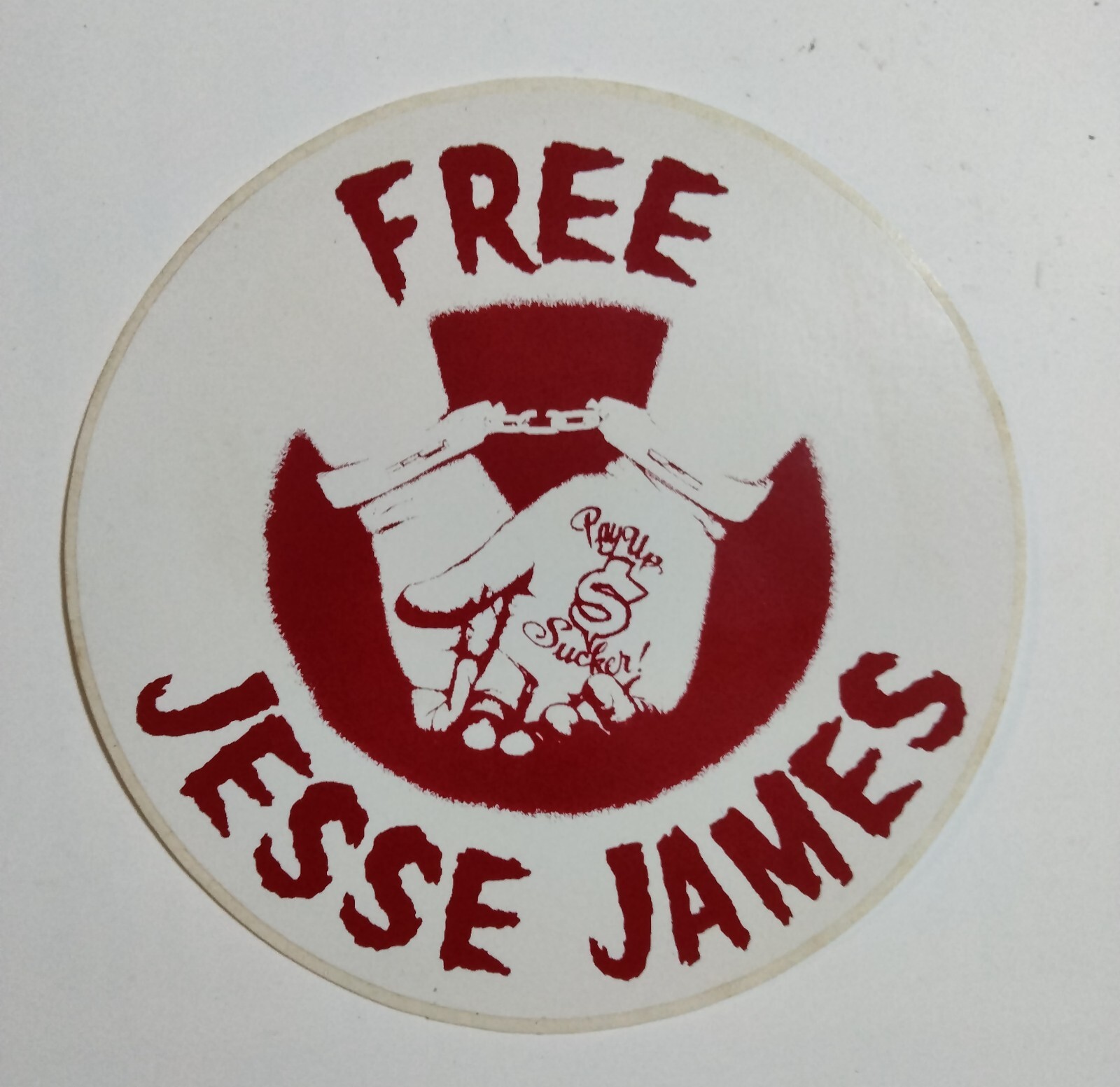 Jesse James West Coast Choppers  Sticker RED SMALL Collectors Item