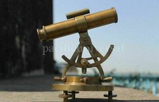 Telescopio a bussola teodolite strumento alidade ottone finitura antica...