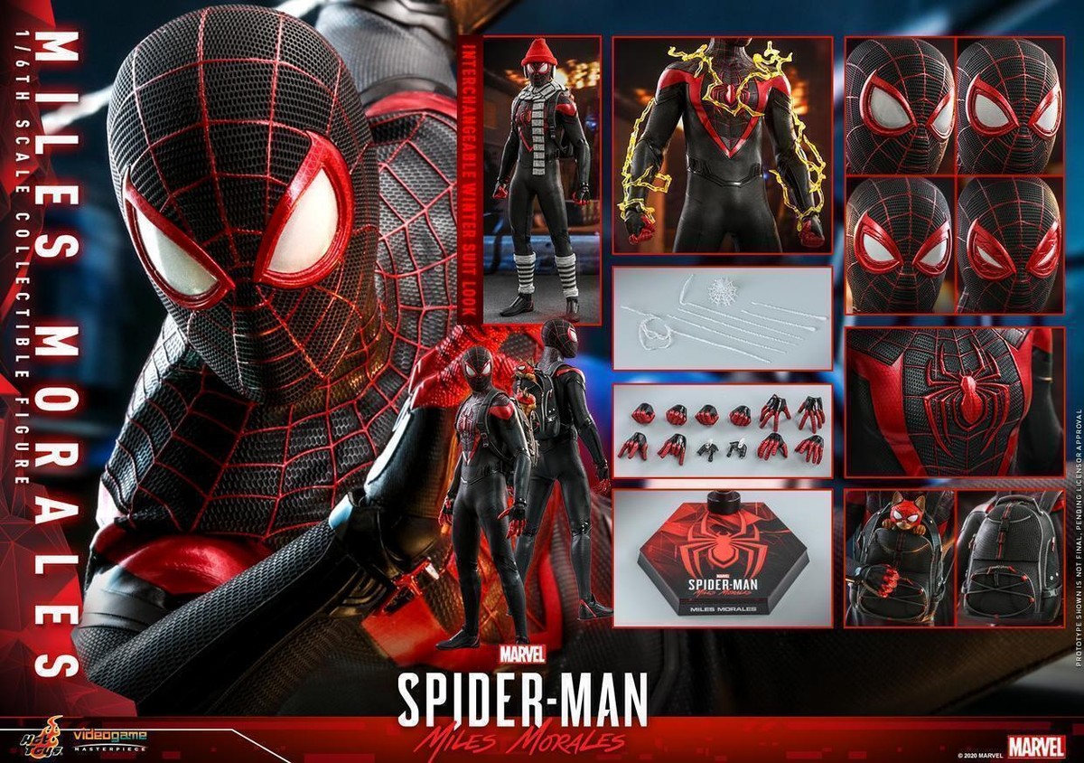 US Hot Toys VGM46 SPIDER-MAN: MILES MORALES 1/6 Action Figure