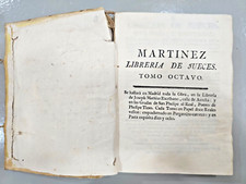 1774 Antique Book LIBRERIA DE JUECES. Utilísima y universal. Todo Octavo