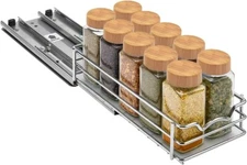 Spice Rack for Cabinet - Pull Out Spice Rack 4-3/8"W x 10-3/8"D