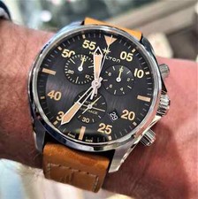 Image of Hamilton Khaki Aviation Khaki Pilot Chrono Quartz - H76722531