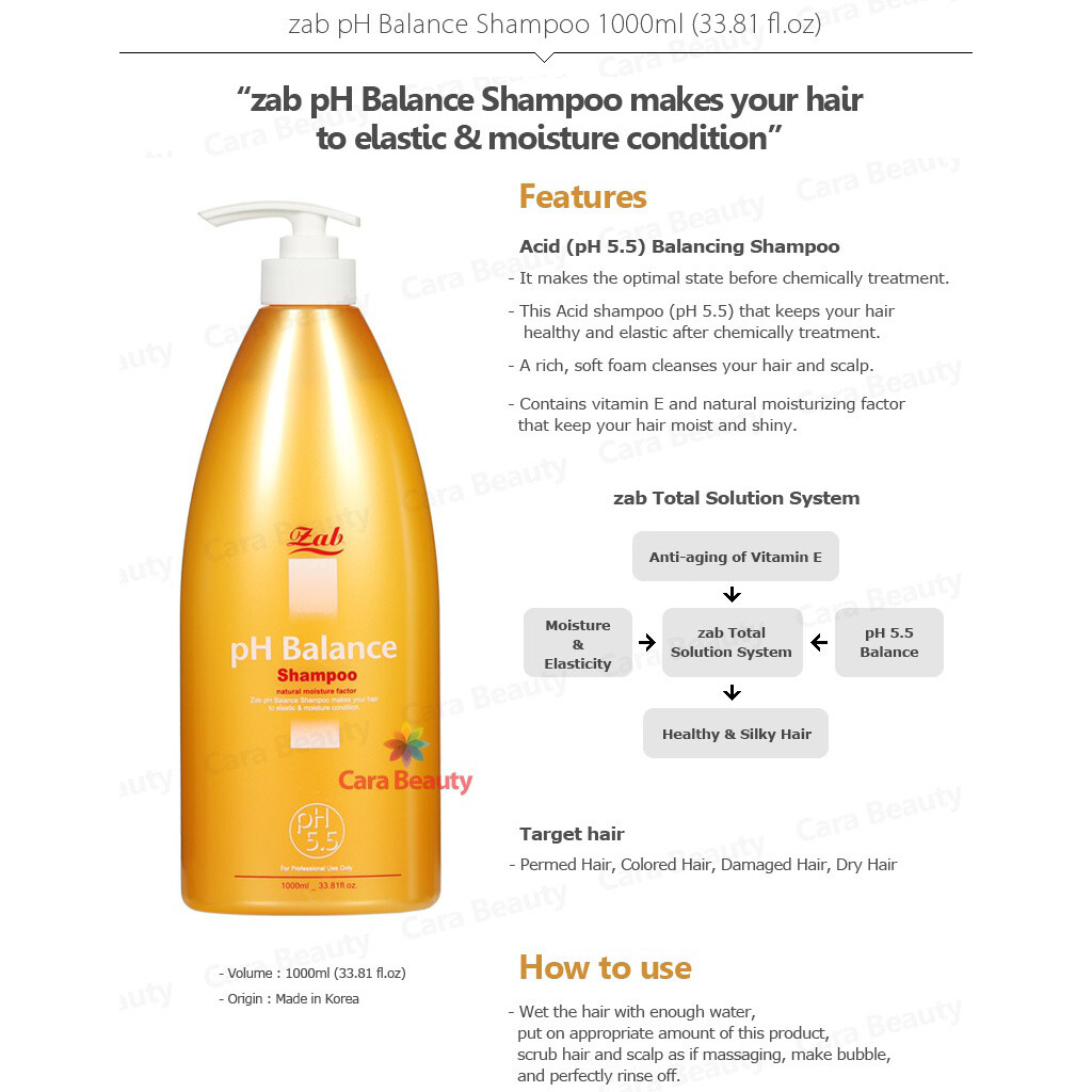 Elastic & Moisture Conditioning / zab pH Balance Shampoo