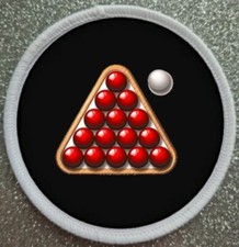 3" Snooker Iron / Sew on Patch Badge 