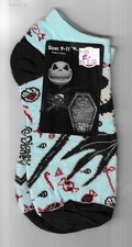 NIGHMARE BEFORE CHRISTMAS JACK Pair Women's Anklet SOCKS 9-11 Disney The Rev's