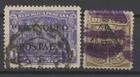 No: 108313 - PERU - LOT OF 2 OLD STAMPS w. OVERPRINTS - USED!!