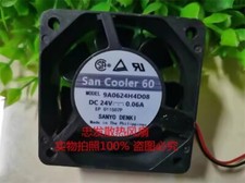 Sanyo 9A0624H4D08 DC24V 0.06A 2-Wire Silent Cooling Fan