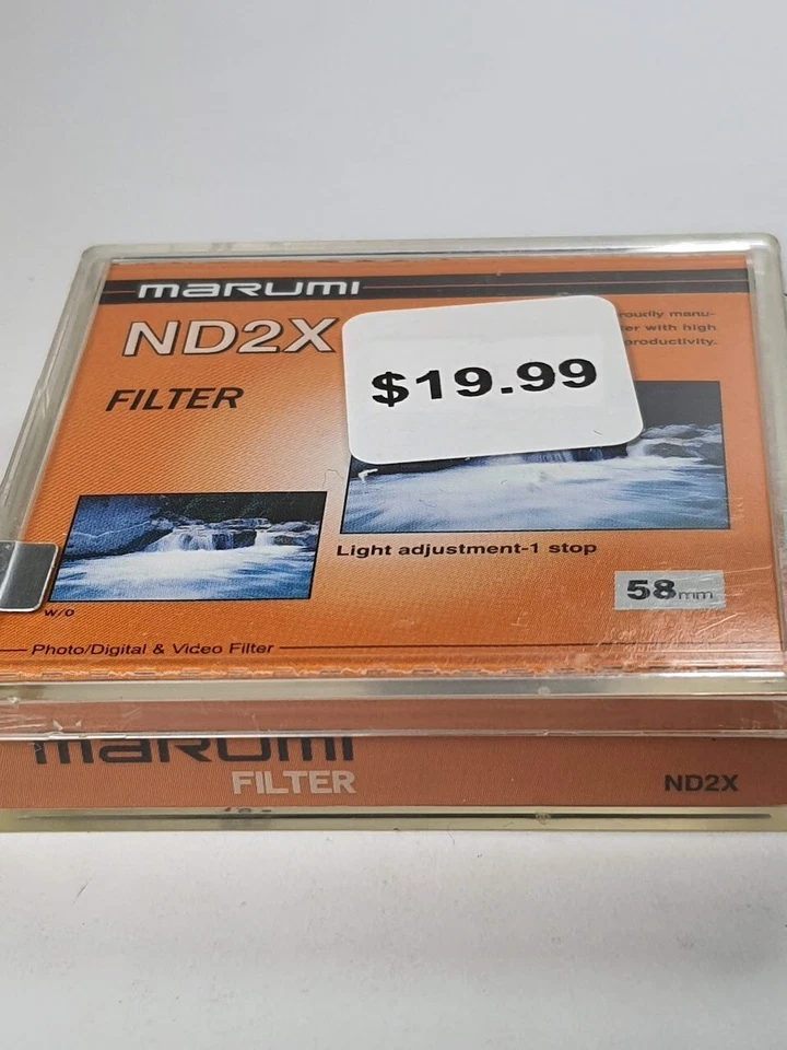 58mm Genuine Marumi ND2 ND 2 Lens filter Neutral Density ND2X ND 2X Japan E-58 - Image 4 of 4