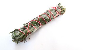 1-8inch-White-Black-Sage-Mugwort-Smudge-Stick-QTY1-F010-Curanderismo-Reiki