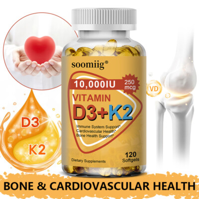Vitamin K2 D3 Vitamin Supplement 10000 IU, Immune & Heart Health