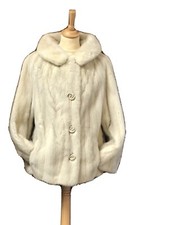 Mink Fur Jacket, Silver Blonde By Faulkes Furriers Size 16