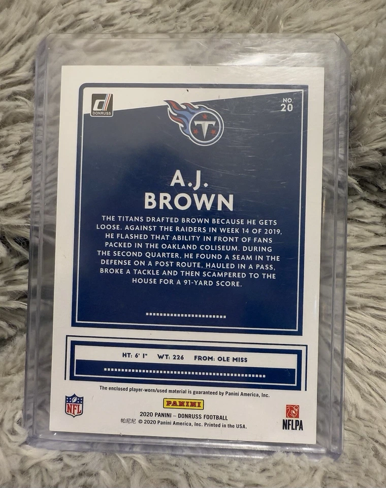 2007-20 Upper Deck & Panini Football Patch Cards - 4 Different Players Cards  - Image 4 of 4