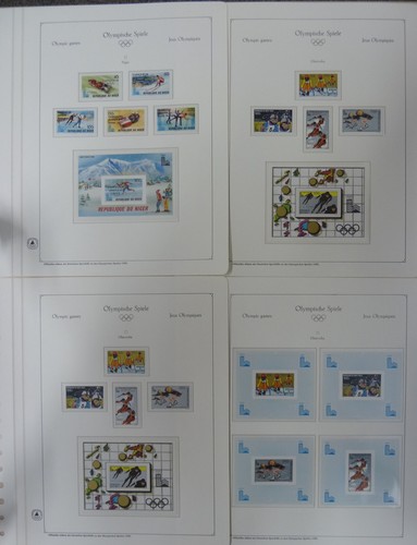 OLÍMPICOS DE INVIERNO 1980, COLECCIÓN EN 29 PÁGINAS, MONTADA SIN MONTAR O NUNCA MONTADA - Imagen 3 de 8