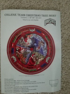 Ohio State Christmas Tree Skirt