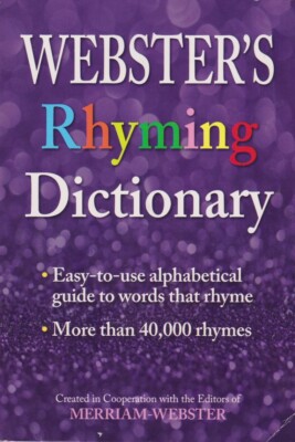 Websters Rhyming Dictionary - Merriam-Webster - Good - Paperback