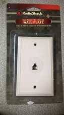 RADIO SHACK GOLD-PLATED RJ-11/RJ-14 WALL PLATE - 279-204 0204