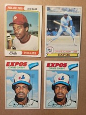 5 Card Lot Dave Cash Pirates, Phillies, Expos - VG/Excellent Condition