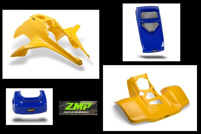 TEAM SUZUKI ドリパケパーツセット NEW SUZUKI LT250R PLASTIC YELLOW FRONT AND REAR FENDERS WITH