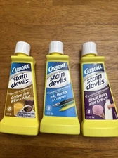 Carbona Stain Devils 3 pack Number 8, 3 And 4 New Read Description For Specifics
