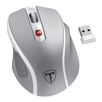 D-09 Wireless Mouse for Laptop - Ergonomic Plus Computer USB Cordless Mice Er...