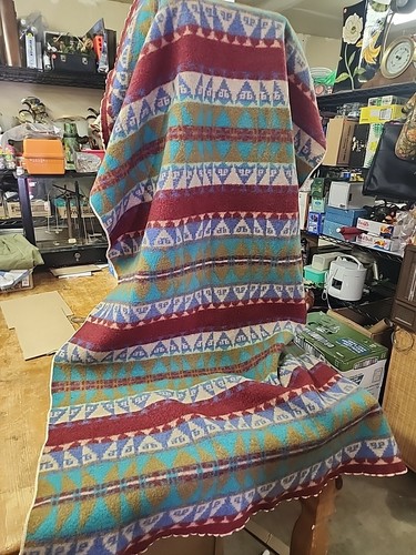Eine echte Jacob’s Oregon City Indian Trade Wolldecke. Top Zustand