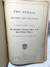 1892 THE HYMNAL REVISED ENLARGED Protestant Episcopal Church Hymns LEATHER
