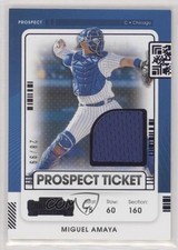 2021 Panini Contenders Prospect Ticket Jersey Purple 28/99 Miguel Amaya 0sf5