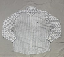 Brooks Brothers Shirt Mens XL Multicolor Striped Oxford Button Down Heavyweight