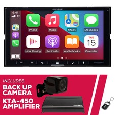 Alpine iLX-W670-M 6.75" 2-DIN Multimedia Receiver with Backup Camera Amplifier