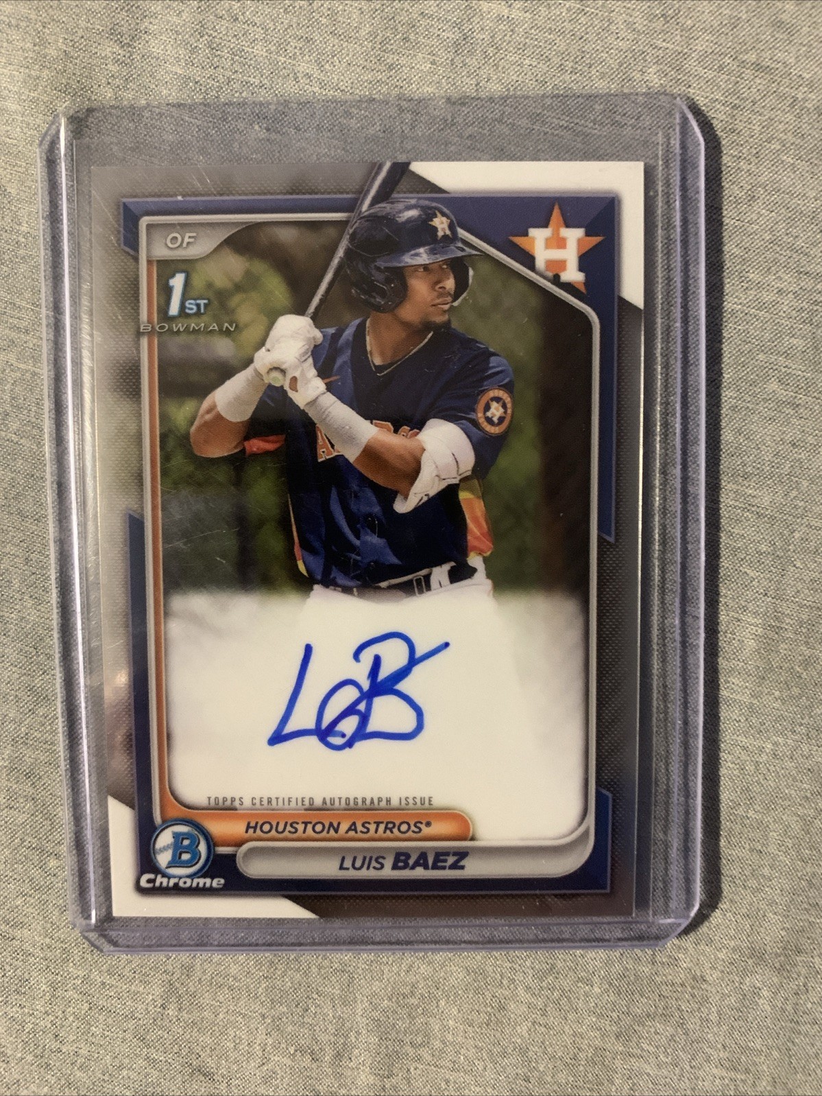 2024 Bowman Luis Baez Chrome Auto 1st #CPA-LB Astros