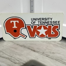 Vintage 70’s Tennessee Volunteers Plastic License Plate Insert/Alumni/Staff/NCAA