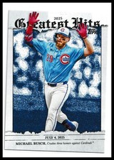 2026 Topps #GH-27 Michael Busch 2025's Greatest Hits Chicago Cubs