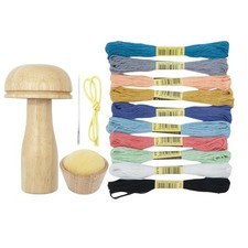 Darning Mushroom Wooden Darning Tool Compact Lightweight Sewing Kits