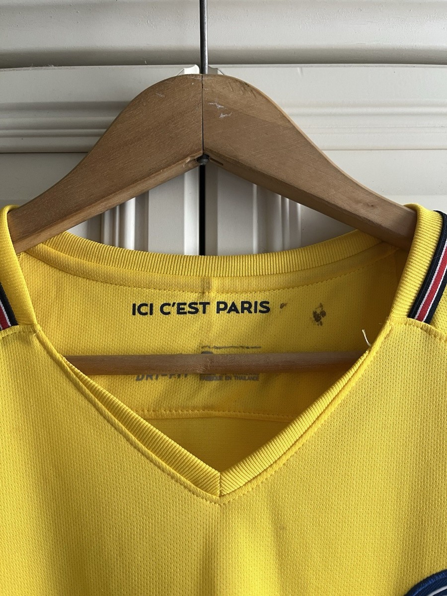 Nike Paris Saint Germain 2017/18 Away Soccer Jersey Yellow