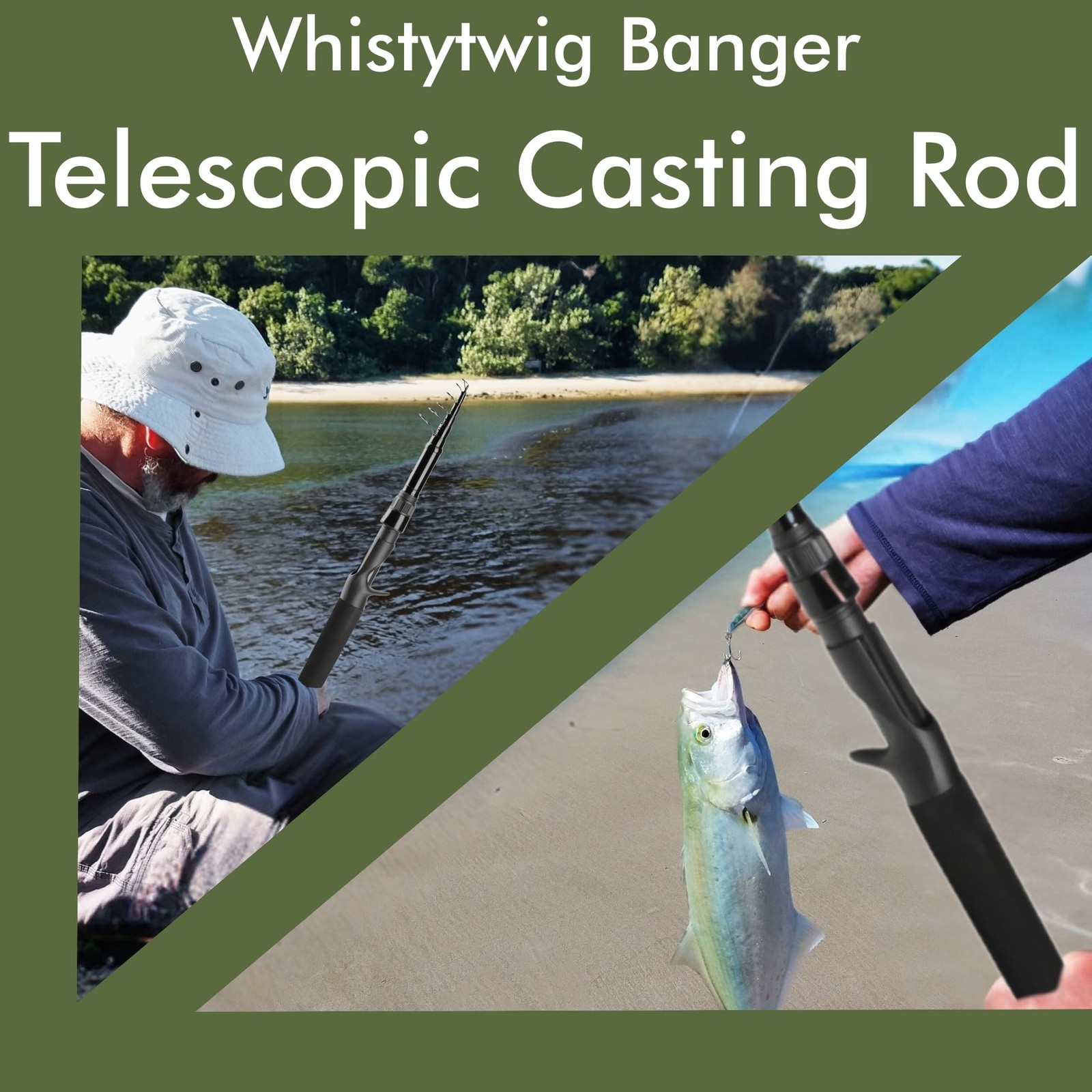 Fishbone Rods Collapsable Whistytwig Carbon Fiber Telescopic Fishing Rod - Portable Collapsible ...