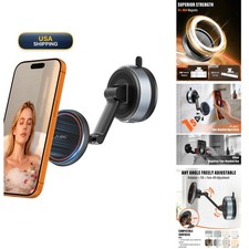A2C Shower Phone Holder MagSafe, Reusable Gel-Lock Suction Phone Mount M11-S51B