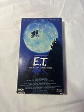 Vintage 1988 E.T. The Extra-Terrestrial VHS Rare Green Black Tape Movie