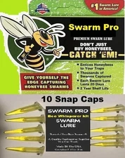 10 Swarm Pro Lure10 pack honeybee scent .6ml Each hive bait box trap beekeeper