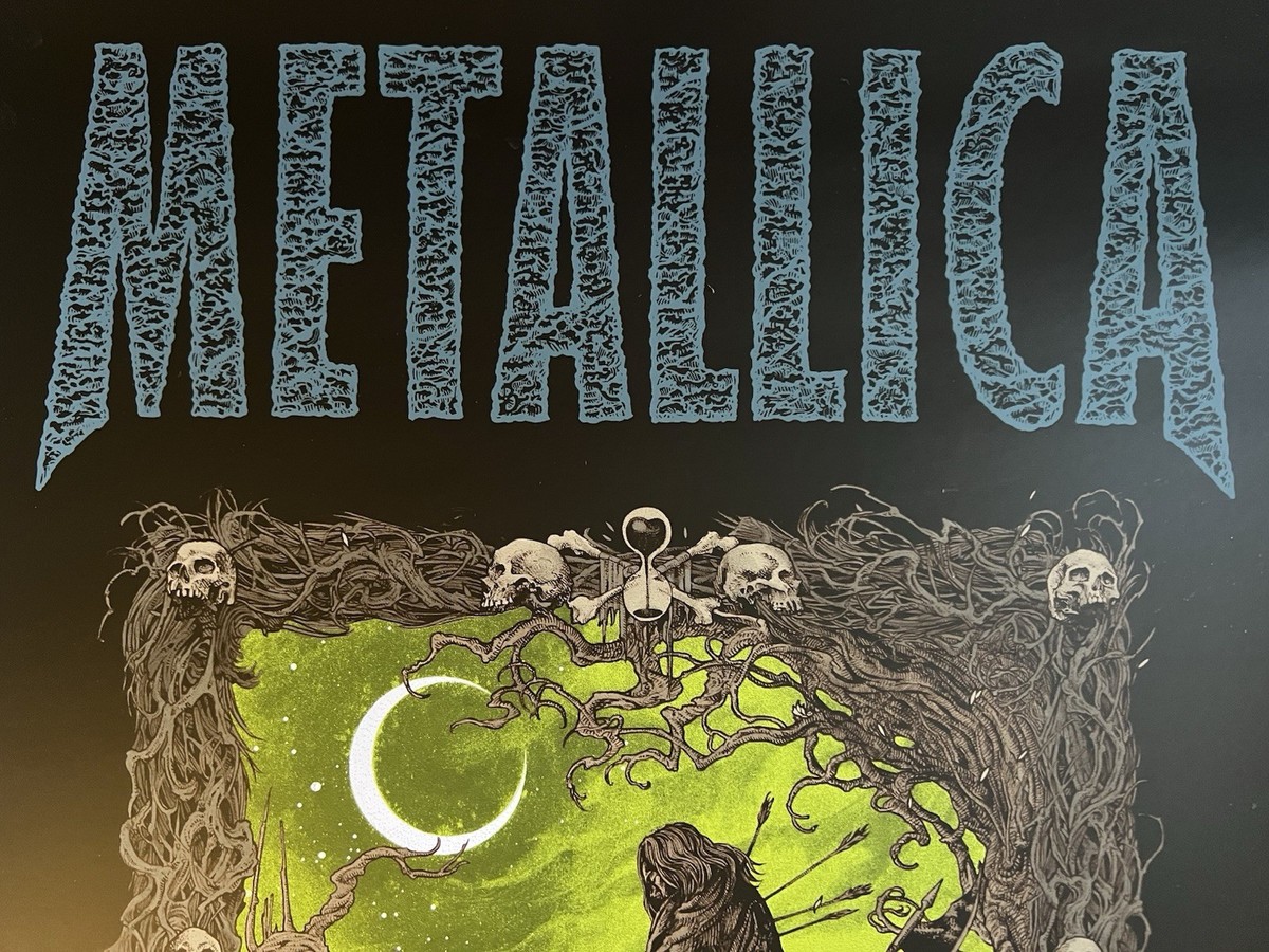 METALLICA RARE “THE OUTLAW TORN” LIMITED EDITION SCREENPRINT