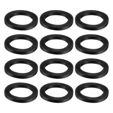 12Pcs Nitrile Rubber Flat Washer DN20 2 19/32" OD x 2" ID x 1/4" Thick Black