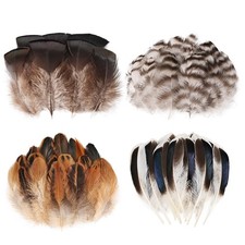 120pcs 4 Styles Natural Bulk Feathers Assorted Mixed Feathers for DIY Crafts Dre