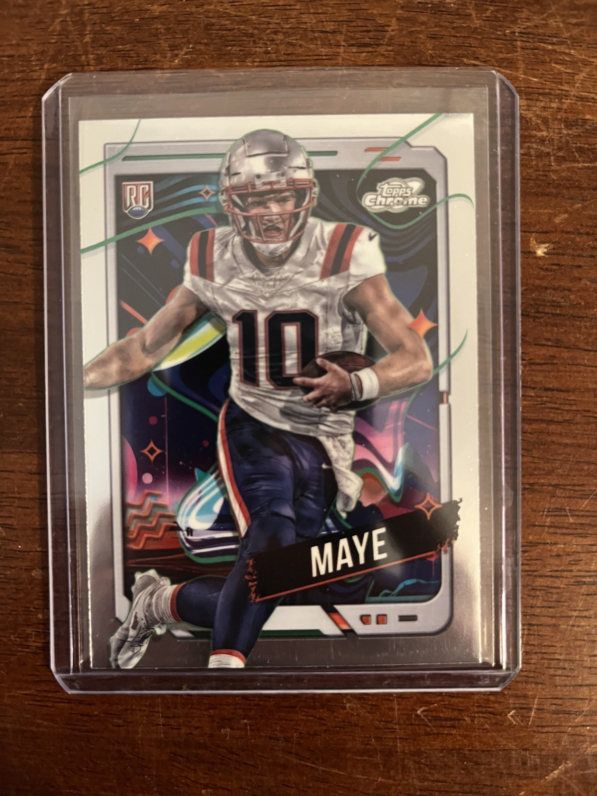 Drake Maye 2024 Topps Chrome Cosmic Rookie Card #162 New England Patriots RC