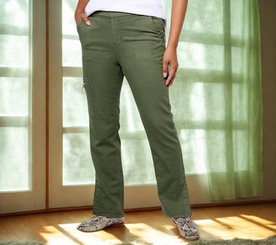 Denim & Co. Adaptive Comfy Knit Patch Pocket Jean Size L