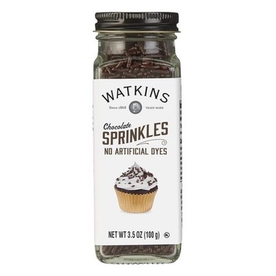 Natural Chocolate Decorating Sprinkles Kosher Certified 3.5 oz Non Artificial