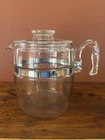 Vintage PYREX Flameware Glass Coffee Percolator 9 Cup Pot and Lid Only