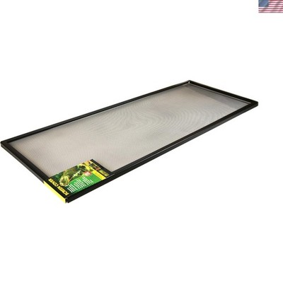 Durable 60 Gallon Reptile Terrarium Screen Cover - UV Penetration, Easy Install