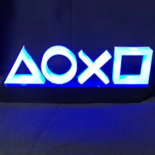PlayStation Symbols Logo LED USB Colour Changing Tabletop Night Light